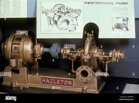 early centrifugal pump powered by gas engine|the first pump in history.